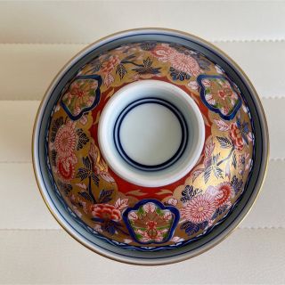 未使用】有田焼 肥田其泉 賞美堂 極錦金彩古伊万里 雑煮碗揃 5客 丼 豪華-