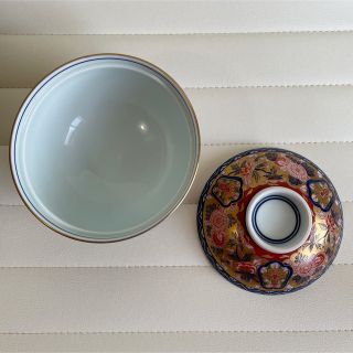 有田焼 其泉窯 昭和年製 極錦金彩古伊万里 蓋付き丼ぶり 蓋物 賞美堂