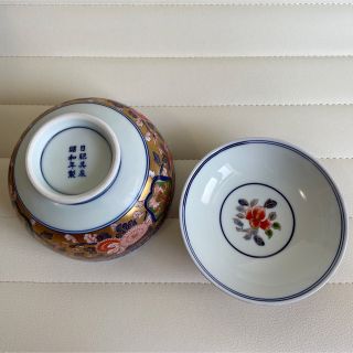 有田焼 其泉窯 昭和年製 極錦金彩古伊万里 蓋付き丼ぶり 蓋物 賞美堂