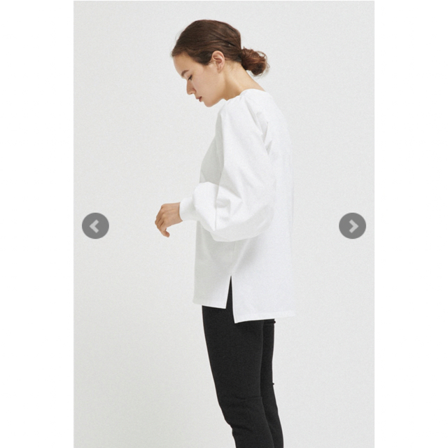 トップス(値下げ)yori ボリュームスリーブカットソー 白 - カットソー トップス(値下げ)yori ボリュームスリーブカットソー 白 - カットソー