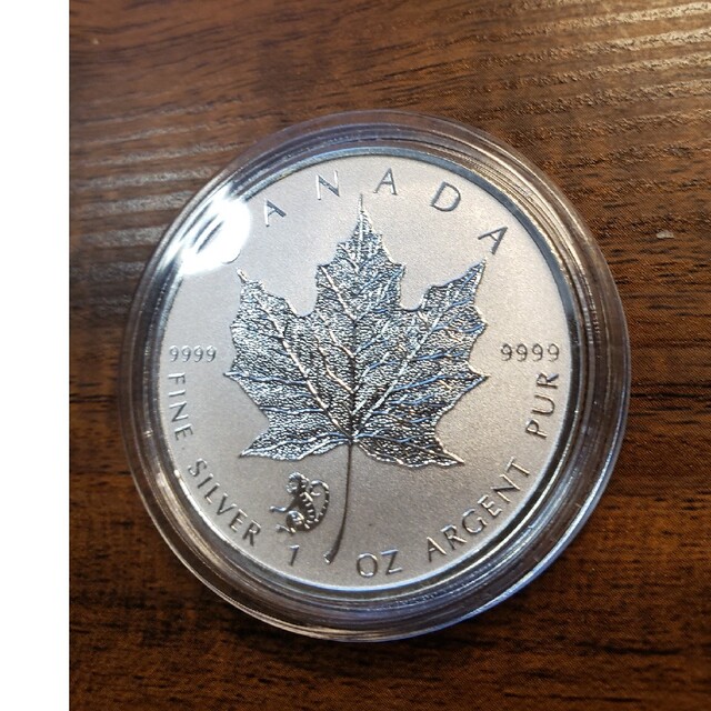 【セール価格】2016　カナダ　メイプルリーフ　マーク付き　干支猿　銀貨