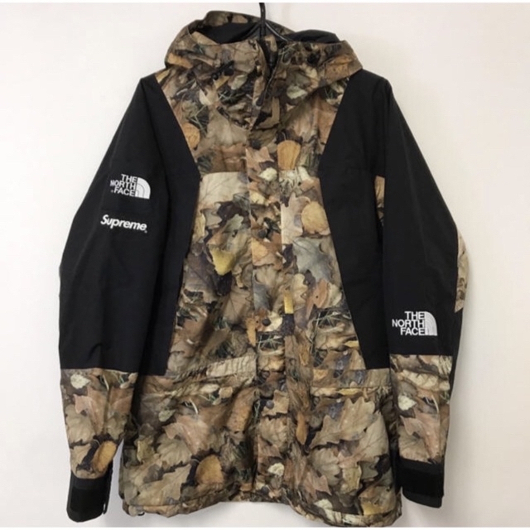 新品 Supreme North Face Mountain Light 落ち葉