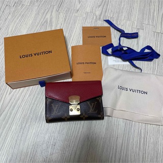 ルイヴィトン(LOUIS VUITTON)のLouis Vuitton ルイヴィトン パラス コンパクト モノグラム 赤 革(財布)