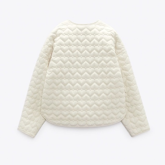ZARA - ZARA ハートキルティングジャケット Lの通販 by 1903|ザラなら