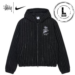 ステューシー(STUSSY)のSTÜSSY & NIKE STRIPE WOOL JACKET  Lサイズ(ブルゾン)