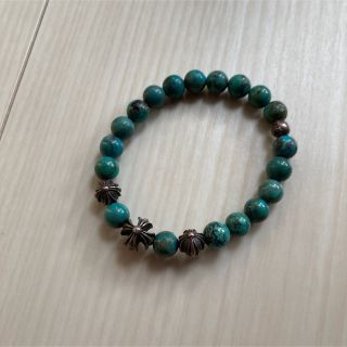 クロムハーツ(Chrome Hearts)のCHROME HEARTS BEAD ターコイズ ビーズブレスレット(ブレスレット)