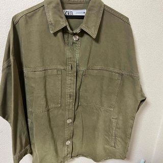 ザラ(ZARA)のデニムジャケット　グリーン(Gジャン/デニムジャケット)