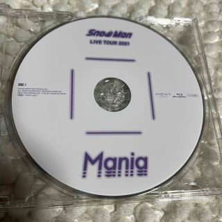 スノーマン(Snow Man)のSnowMan LIVE　TOUR　2021　Mania Blu-ray」 (ミュージック)