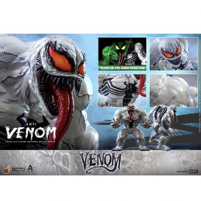 ホットトイズ　ヴェノム(レッドゼアビーカーネイジ)HOTTOYSVENOM