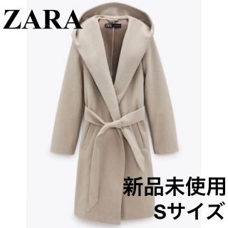 ZARA - 【新品未使用】ZARA フード付きコートの通販 by .｜ザラ ...