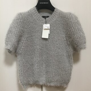 【新品未使用タグ付】cee ニット セーター 半袖 グレー(ニット/セーター)