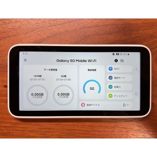 サムスン(SAMSUNG)のGalaxy 5G Mobile Wi-Fi SCR01(PC周辺機器)