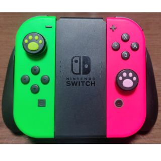 ニンテンドウ(任天堂)のSwitch ジョイコン Joy-Con ネオングリーン ネオンピンク(その他)