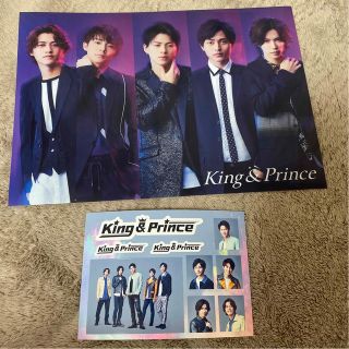 キングアンドプリンス(King & Prince)のキンプリ　シングル先着特典　クリアポスター　ステッカーシート(アイドルグッズ)