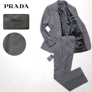 プラダ(PRADA)の【極美品】PRADA　2ピース スーツセットアップ 2B チャコールグレー 44(セットアップ)