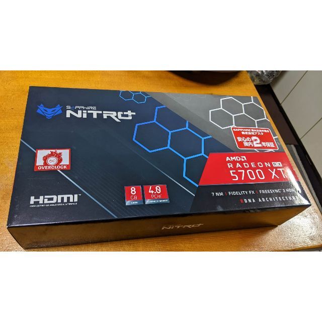 未開封 SAPPHIRE NITRO+ RX 5700 XT オーバークロック