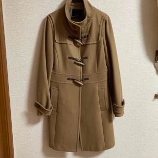 ルスーク(Le souk)のキャメル　ダッフルコート　S  ウールコート(ダッフルコート)