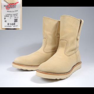 レッドウィング(REDWING)の廃盤レッドウィング8168ペコスベージュスエード羽タグ866 8866犬(ブーツ)