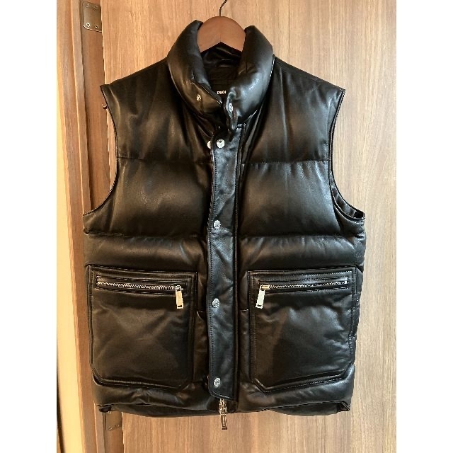 ライダースパンツ　本革　Moncler 46股上26cm