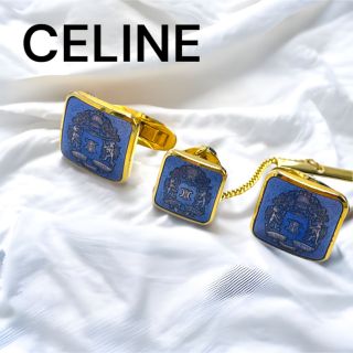 【美品箱付き】Celine セリーヌ　カフス　タイピン　セット　トリオンフ