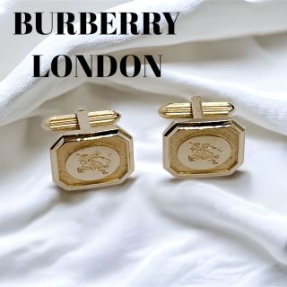 バーバリー(BURBERRY)の【極美品】BURBERRY LONDON カフス ゴールド 騎士 ホースロゴ(カフリンクス)