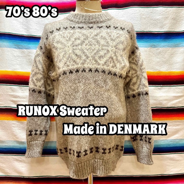 70’s 80’s RUNOX デンマーク製 セーター