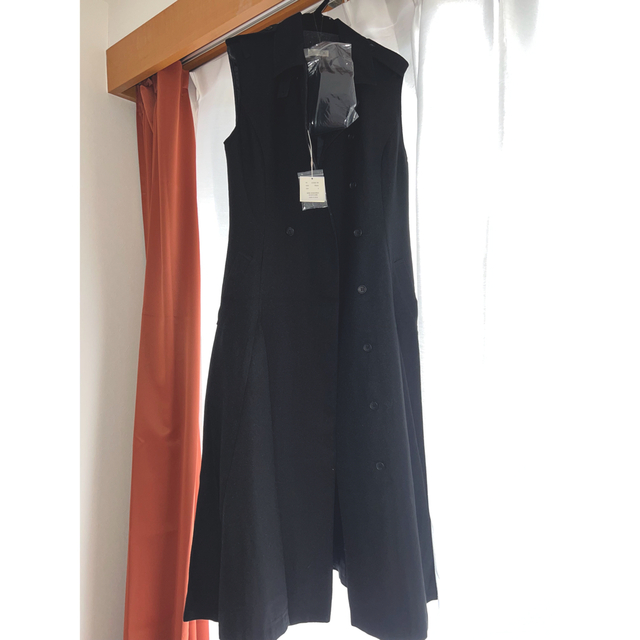 L'Or Sleeveless Coat Dress ブラックの通販 by なあみ's shop｜ラクマ