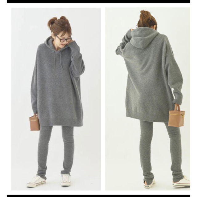 Plage les Tendre BIG HOODIE &KNITレギンス　上下