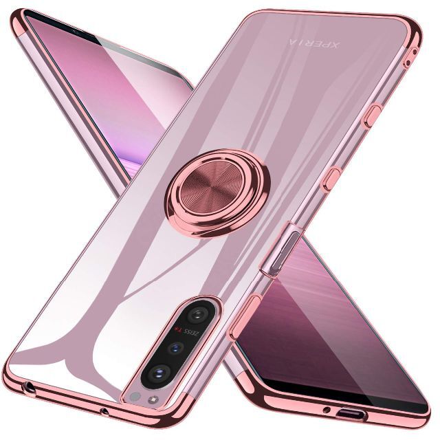 Xperia 5 II ケース SO-52A カバー リング クリア TPU 耐