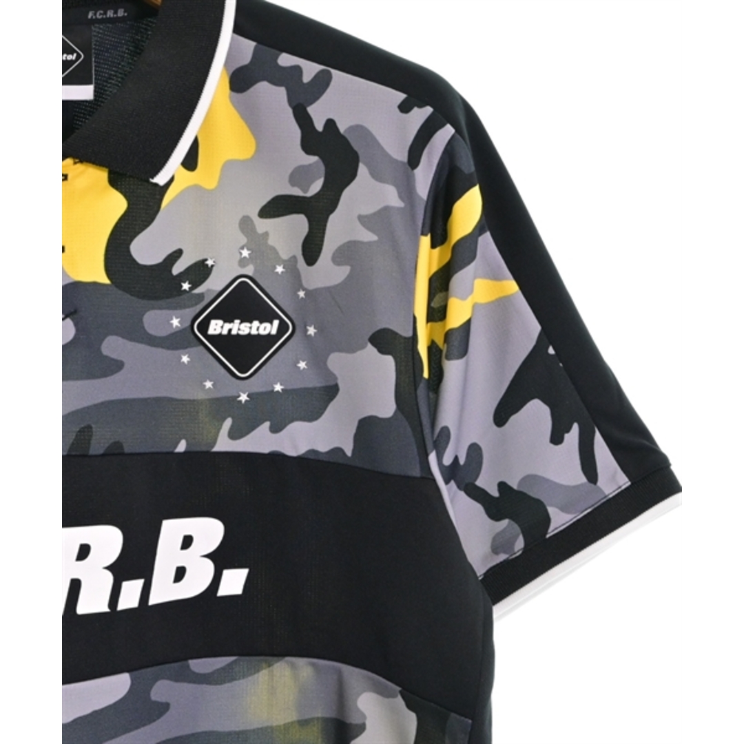 F.C.R.B エフシーアールビー ポロシャツ M 黒xグレーx黄(迷彩) 【古着】【中古】 - 3