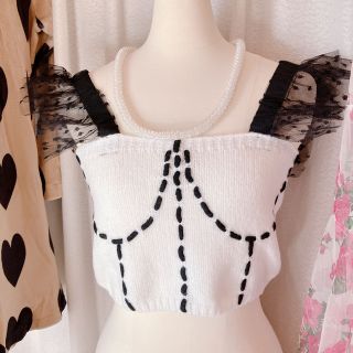 アッシュペーフランス(H.P.FRANCE)のbody Design bustier(ニット/セーター)