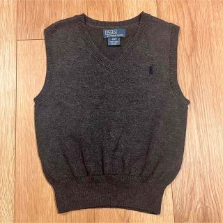 ポロラルフローレン(POLO RALPH LAUREN)のラルフローレン コットンベスト 3T 100cm グレー(カーディガン)