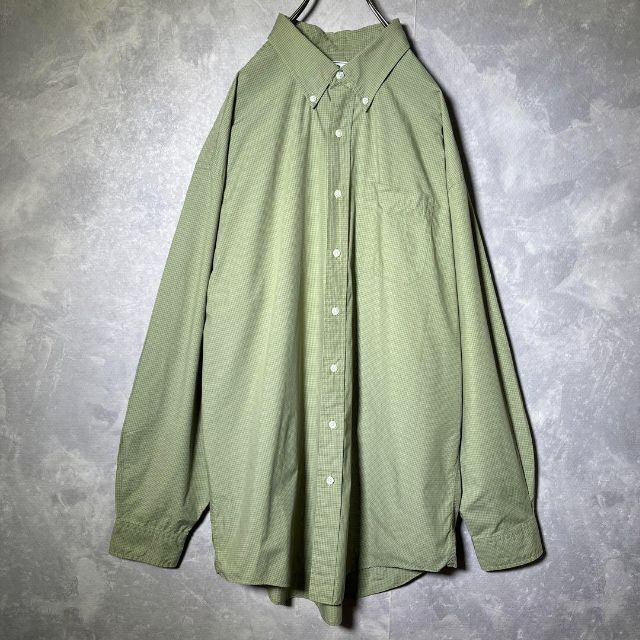 ヴィンテージ】90s L.L.Bean チェック柄 長袖シャツ XXL 美品2 ... エルエルビーン ネルシャツ メンズ シンプル ゆるだぼ オーバーサイズ L