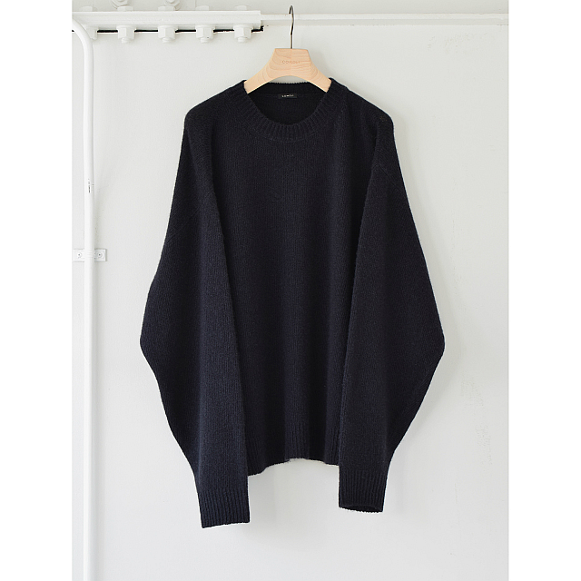 COMOLI 21AW カシミヤ クルーネックニット NAVY COMOLI 21AW カシミヤ クルーネックニット NAVY