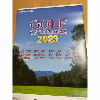 新品未使用 女子ゴルフ トッププロ カレンダー2023(カレンダー/スケジュール)