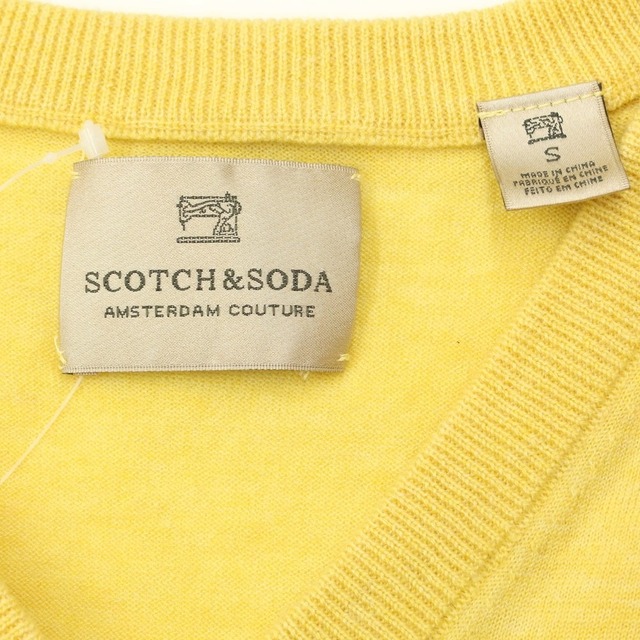 SCOTCH & SODA(スコッチアンドソーダ)の【中古】スコッチアンドソーダ SCOTCH & SODA ウールポリエステル Vネック ニット【サイズS】【メンズ】 メンズのトップス(ニット/セーター)の商品写真