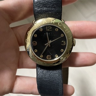 マークバイマークジェイコブス(MARC BY MARC JACOBS)のMARC BY MARCJACOBS ブラック ゴールド 腕時計 レディース(腕時計)