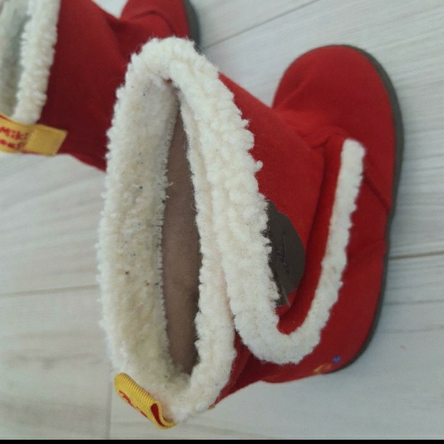 HOT BISCUITS(ホットビスケッツ)のホットビスケッツ　ミキハウス　赤　ブーツ　14cm　マジック キッズ/ベビー/マタニティのベビー靴/シューズ(~14cm)(ブーツ)の商品写真