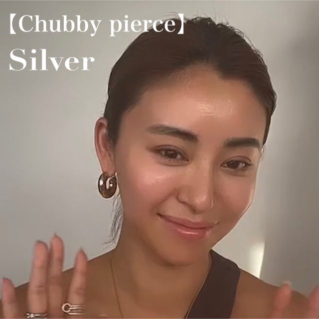 ALEXIA STAM(アリシアスタン)のchunky hoop pierce / SILVER レディースのアクセサリー(ピアス)の商品写真