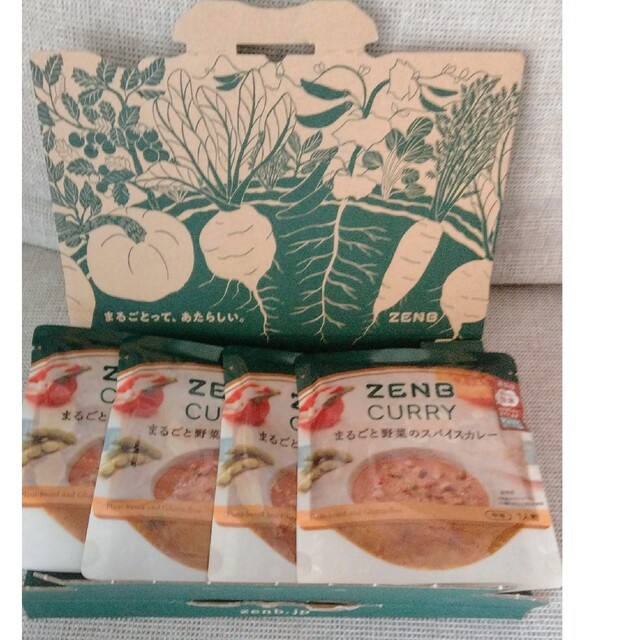 ZENB　CURRY 4食 ゼンブカレー 食品/飲料/酒の健康食品(その他)の商品写真