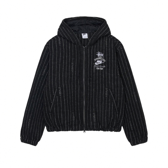 ナイキ x ステューシー ストライプ ウール ジャケット nike stussy