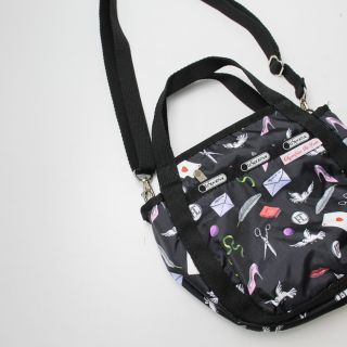 レスポートサック(LeSportsac)の美品 LeSportsac × Olympia Le-Tan レスポートサック オリンピアルタン コラボ 2wayバッグ/ブラック ショルダーバッグ【2400013209656】(ショルダーバッグ)