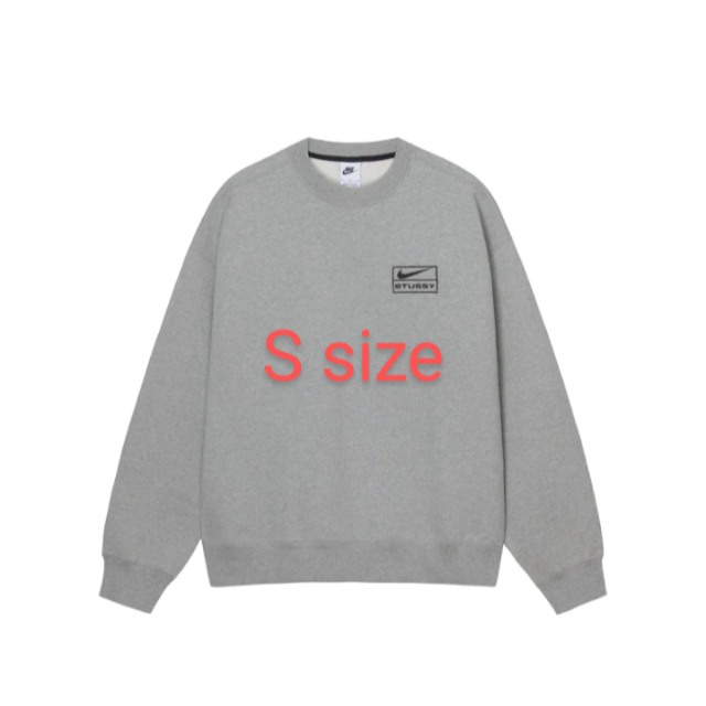 Stussy Nike Fleece Crew Grey Sトップス