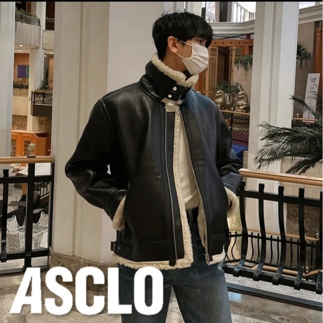 asclo フェイクレザー ムートン ジャケット 韓国 予約特典 noxcapital.de