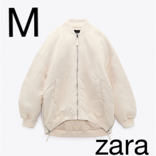 ZARA ウォーターレペレント　オーバーサイズボンバージャケット　Mジャケット/アウター