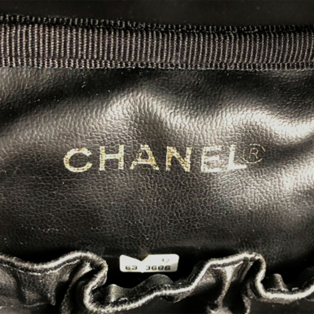 シャネル CHANEL バニティバッグ A01998 ブラック ゴールド金具 キャビアスキン レディース ハンドバッグ