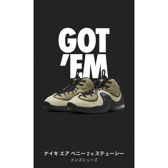 NIKE エアペニー2 ×Stussy