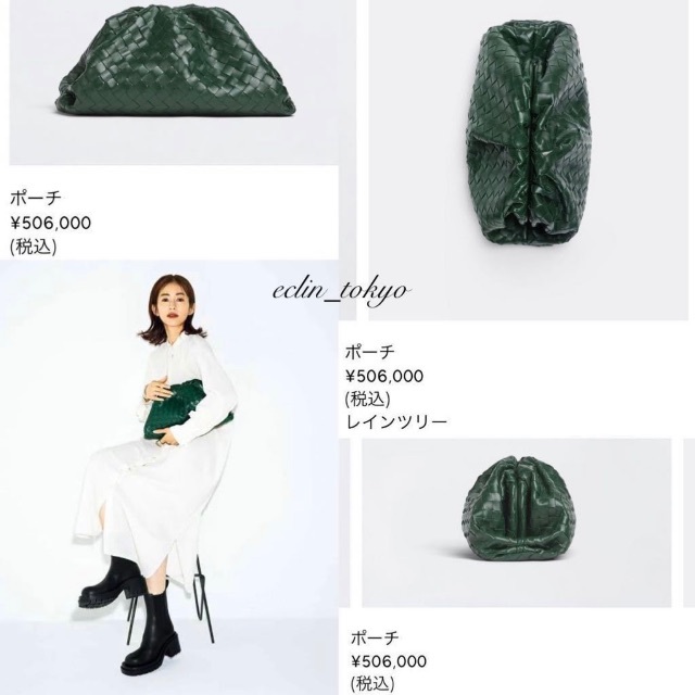 Bottega Veneta(ボッテガヴェネタ)の未使用 ボッテガヴェネタ ザ ポーチ ハンドバッグ イントレチャート E3770 レディースのバッグ(クラッチバッグ)の商品写真