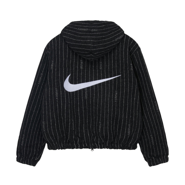 STUSSY(ステューシー)のSTÜSSY & NIKE STRIPE WOOL JACKET  Lサイズ メンズのジャケット/アウター(ブルゾン)の商品写真