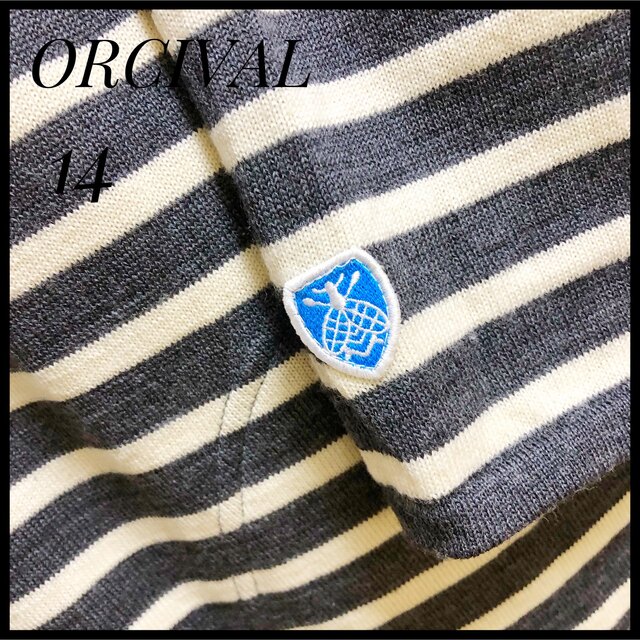 ORCIVAL(オーシバル)のオーシバル　ORCIVAL 14 ワンピース　チュニック　グレー　ボーダー レディースのワンピース(ひざ丈ワンピース)の商品写真